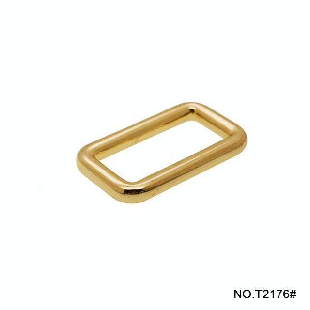 Bag accessories square metal ring manufacturer custom handbag hardware zinc Alloy rectangle buckle strap connector