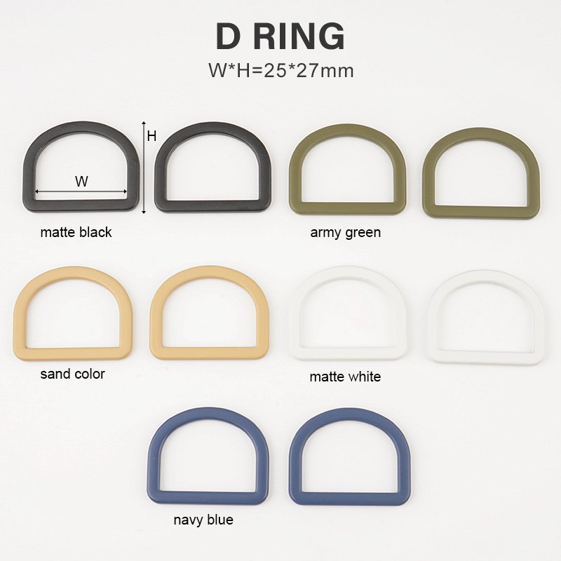 High Quality Bag Making Accessories 4/5" 1" 1.5" Metal D Buckle Alloy D Shape Loop Buckle 20mm 25mm 38mm Metal D Ring for Bags