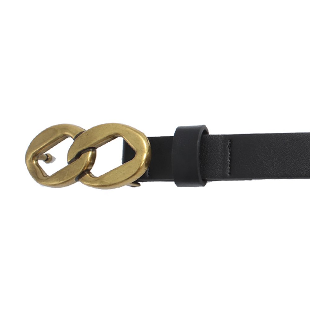 Women Belt PU Chain Textured Buckle Thin Belt Casual Ladies Belt Factory OEM Wholesale Fashion Female 80-110cm HS12617 CN;ZHE