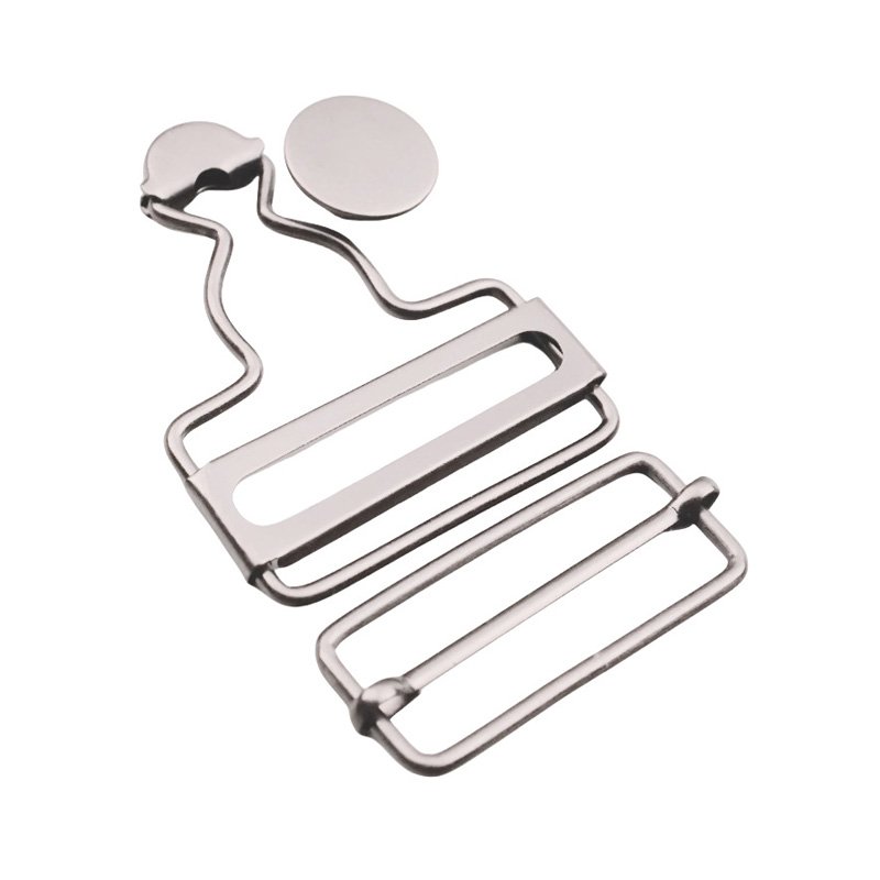 Adjustable Bronze Buckles and Buttons for Bib Pants Jeans DIY Sewing Accessories 38mm Metal Overall Buckles Replacement