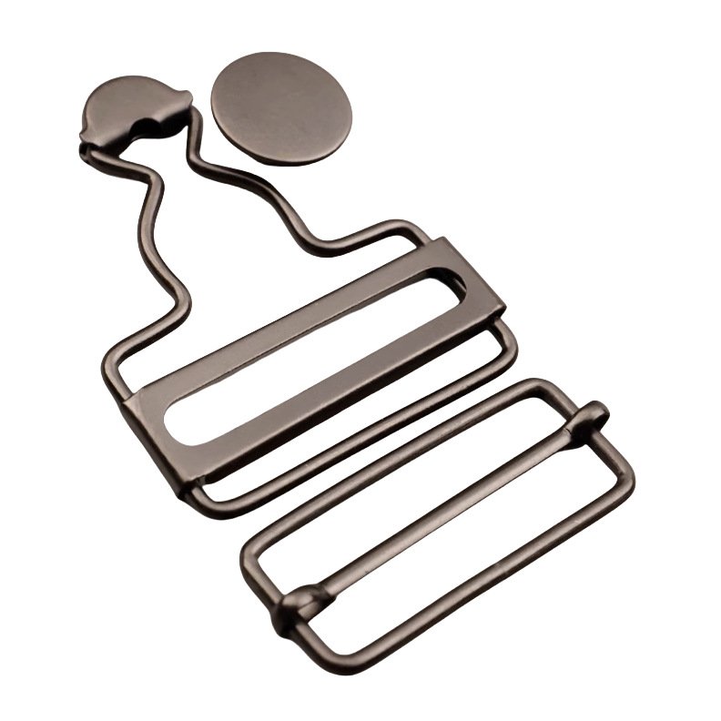 Adjustable Bronze Buckles and Buttons for Bib Pants Jeans DIY Sewing Accessories 38mm Metal Overall Buckles Replacement