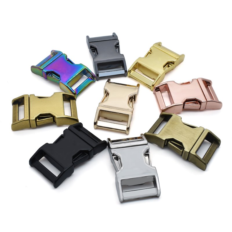 Wholesale 25mm Metal Pet Hardware Accessory Logo Blanks Alloy Quick Side Release Buckle For Dog Collar And Backpack Straps