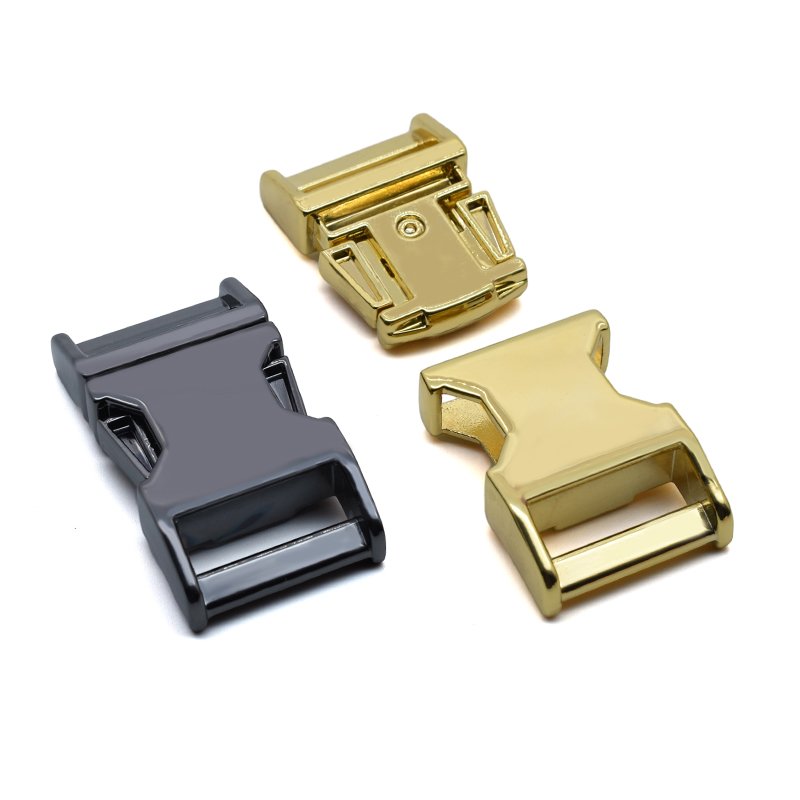 Wholesale 25mm Metal Pet Hardware Accessory Logo Blanks Alloy Quick Side Release Buckle For Dog Collar And Backpack Straps