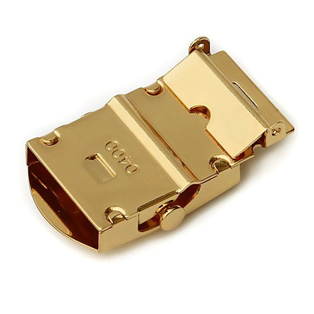 3.5cm Width Copper Material Gold Color Embossed Logo Metal Alloy Decorative Belt Buckle