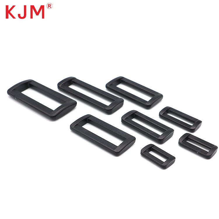 KJM OEM 1 Inch Rectangle Recycle Plastic Square Ring Buckle for Backpack Strap End Hiking Backpack