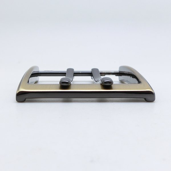 High-Grade Zinc Alloy Bag Accessory Western Metal Belt Buckle With Double Pin For Man Leather Perforated Belt