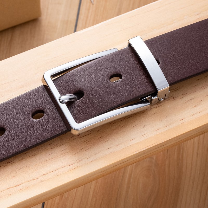 Luxury 100% Genuine Leather Belt for man Pin Buckle Cowhide Casual Dress Belt for Men