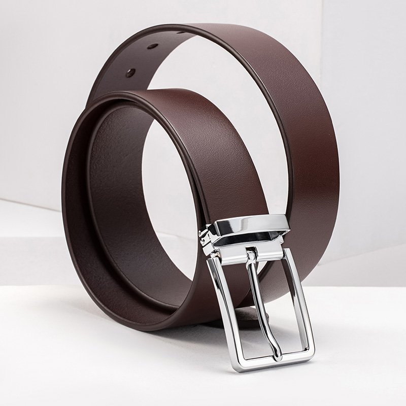 Luxury 100% Genuine Leather Belt for man Pin Buckle Cowhide Casual Dress Belt for Men