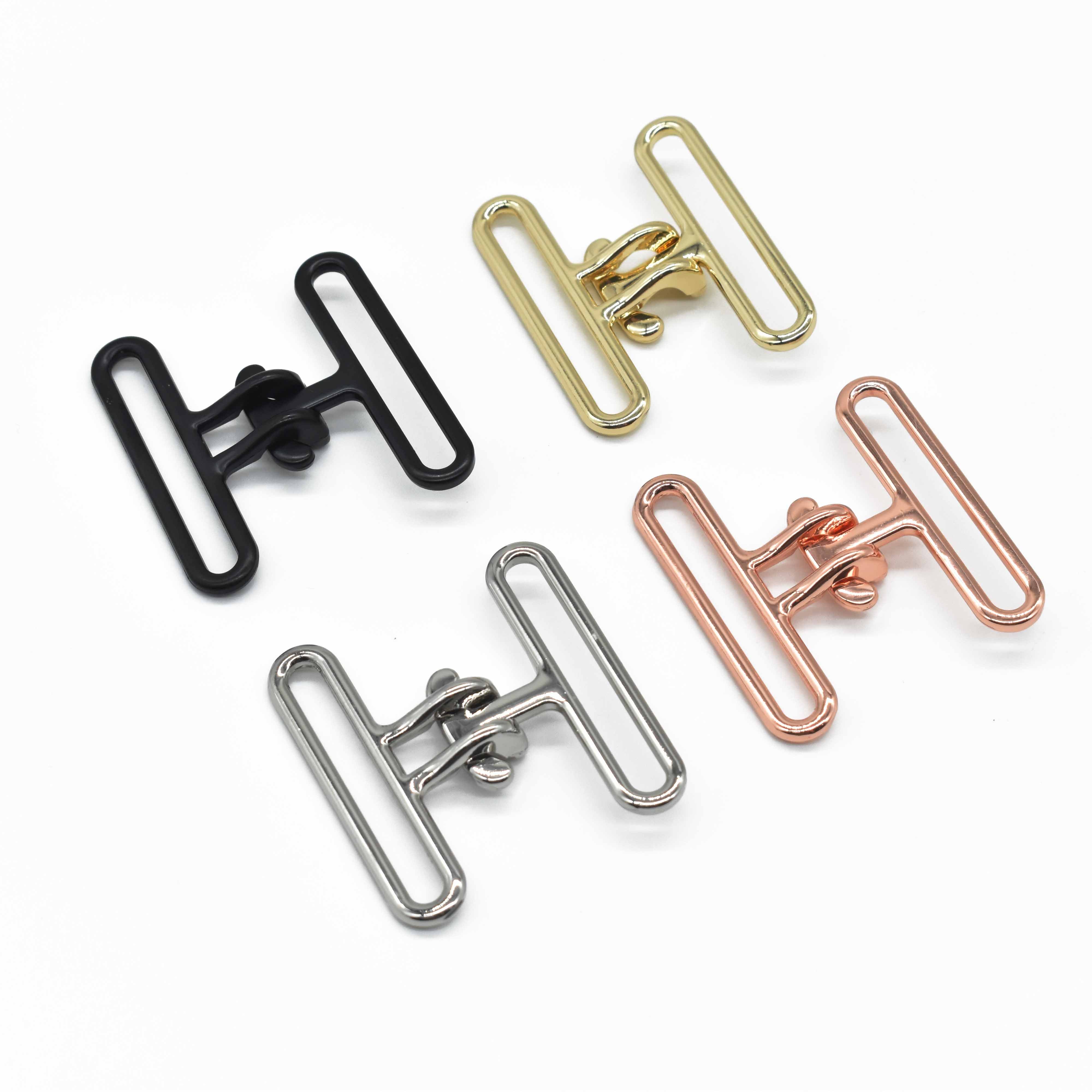 Rust Resistant Personalized 50mm Front Joint Metal Clip Buckle Round Interlocking Belt Clasp Buckles