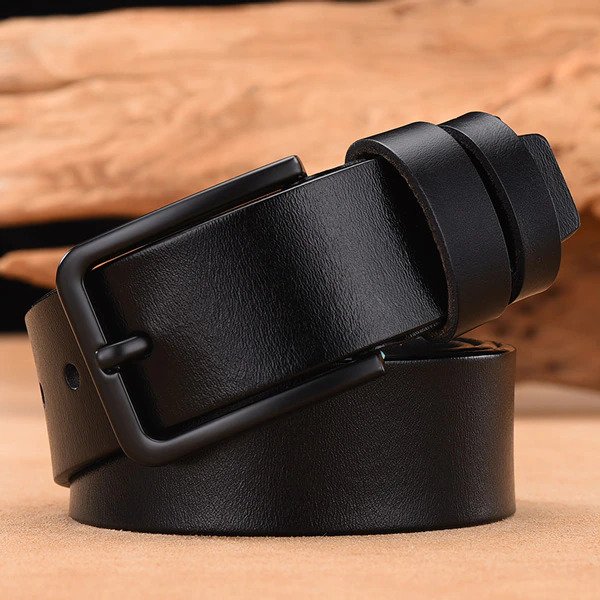 Fashion Business Retail Genuine Leather Luxury Strap Male Belts For Men Classic Vintage Pin Buckle Leather Belt Male Belt Men