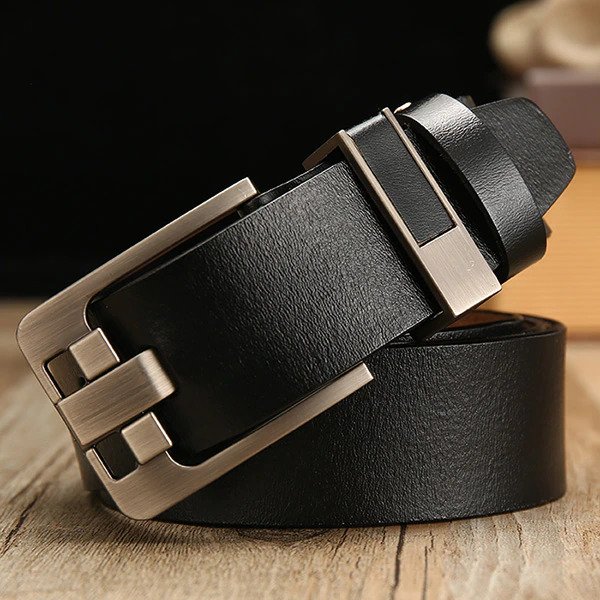 Fashion Business Retail Genuine Leather Luxury Strap Male Belts For Men Classic Vintage Pin Buckle Leather Belt Male Belt Men