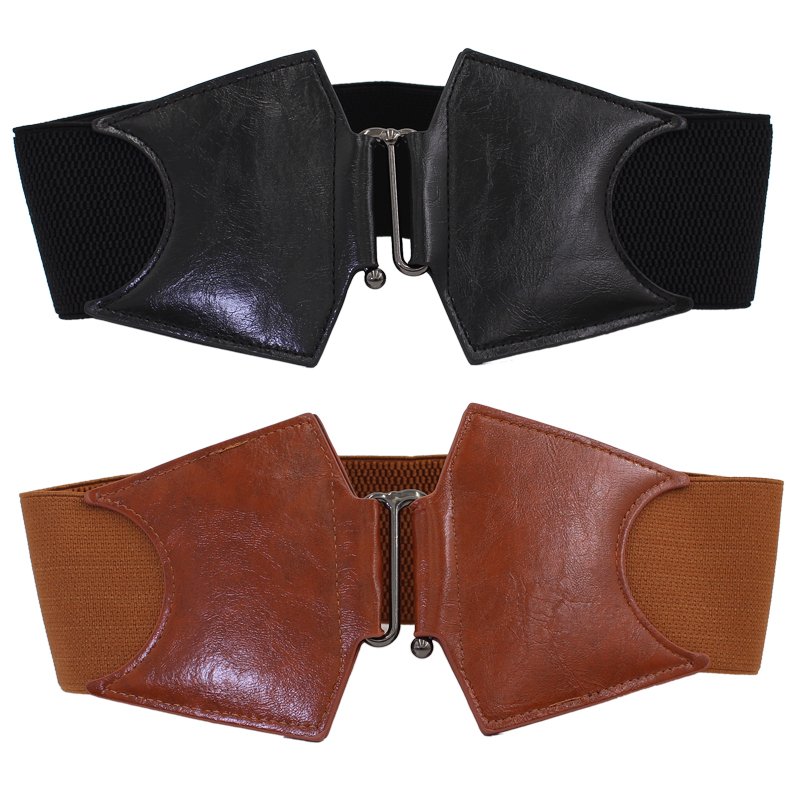 Plus size 65CM/75CM/85CM New Design Vintage Women Waistband Elastic Ladies Fashion Buckle Elastic Dress Wide Belt