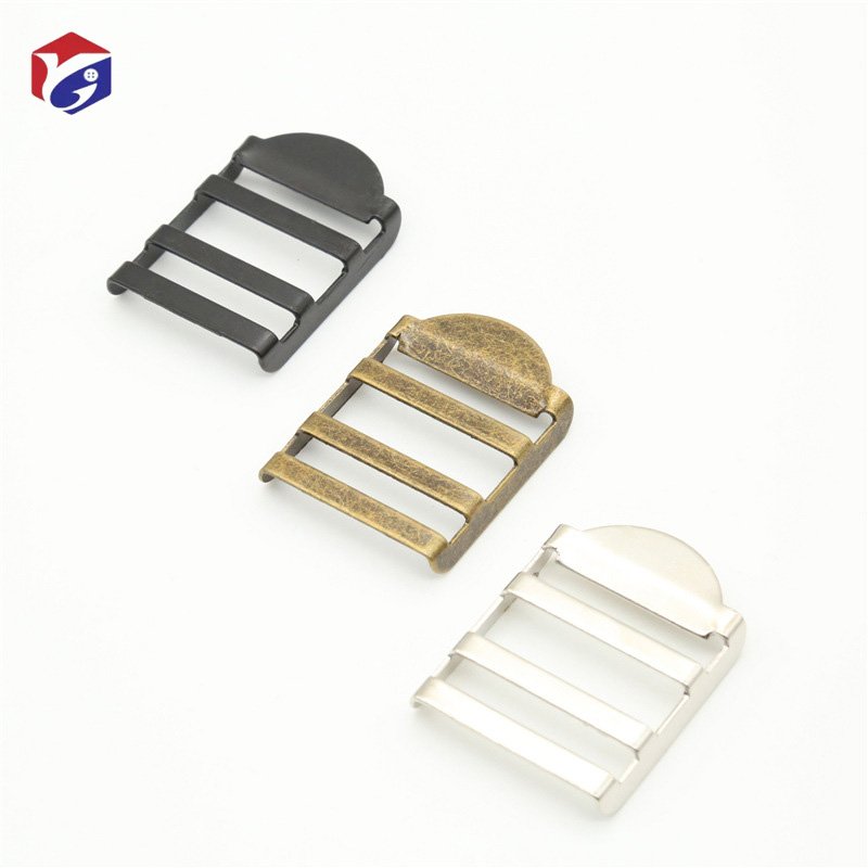 Cheaper 25mm Inner Metal Adjustable Buckles For Luggage Bag Ladder Lock Slider Adjustable Webbing Strap Release Buckles Gunmetal