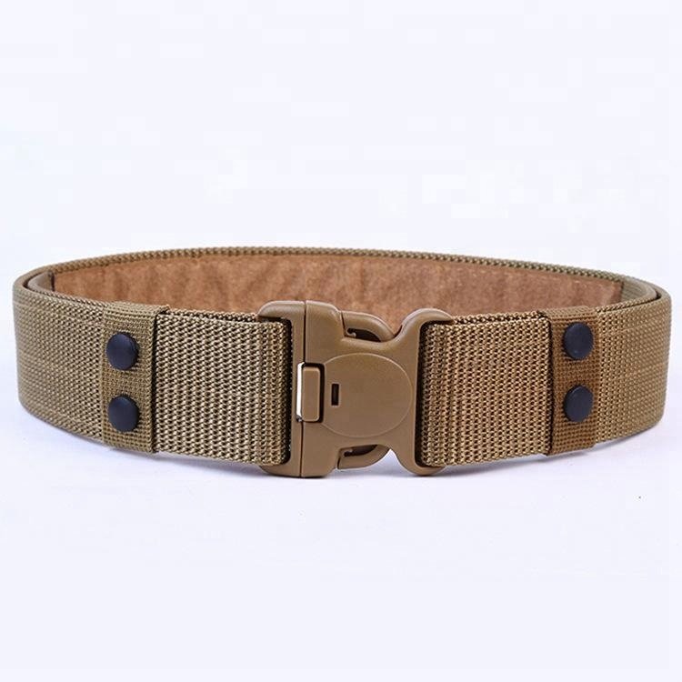5.5cm Custom Buckle Nylon Canvas Belt For Men