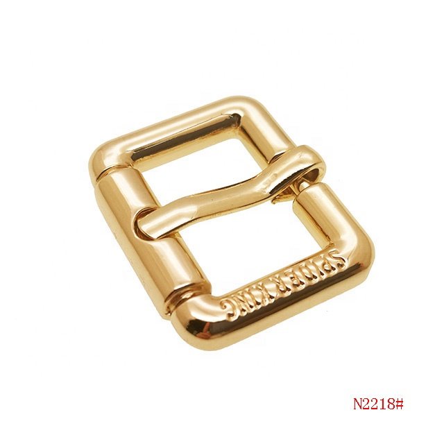 Custom metal belt buckle clasp wholesale roller pin zinc alloy belts buckle for clothes handbag