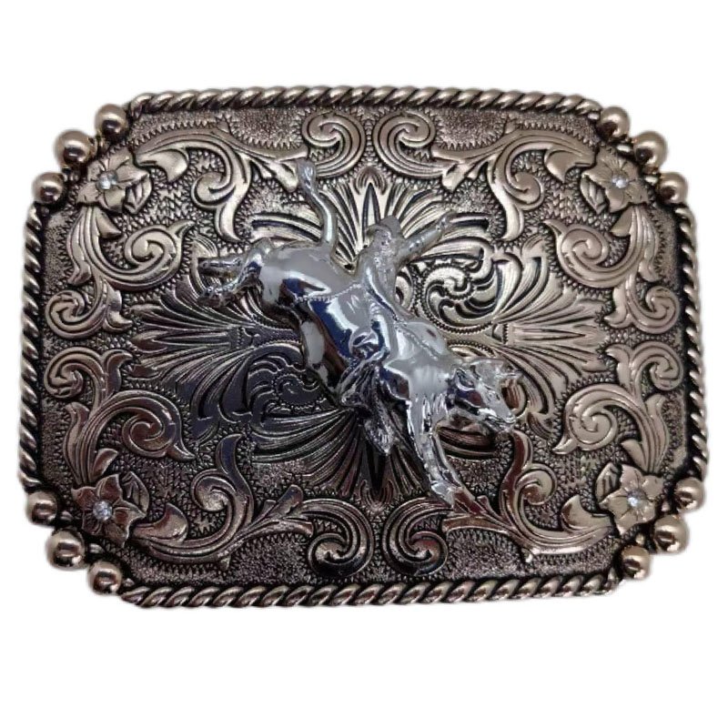 Moranse Religion Cross Cowboy Kneeling Prayer And Horse Design Belt Buckles