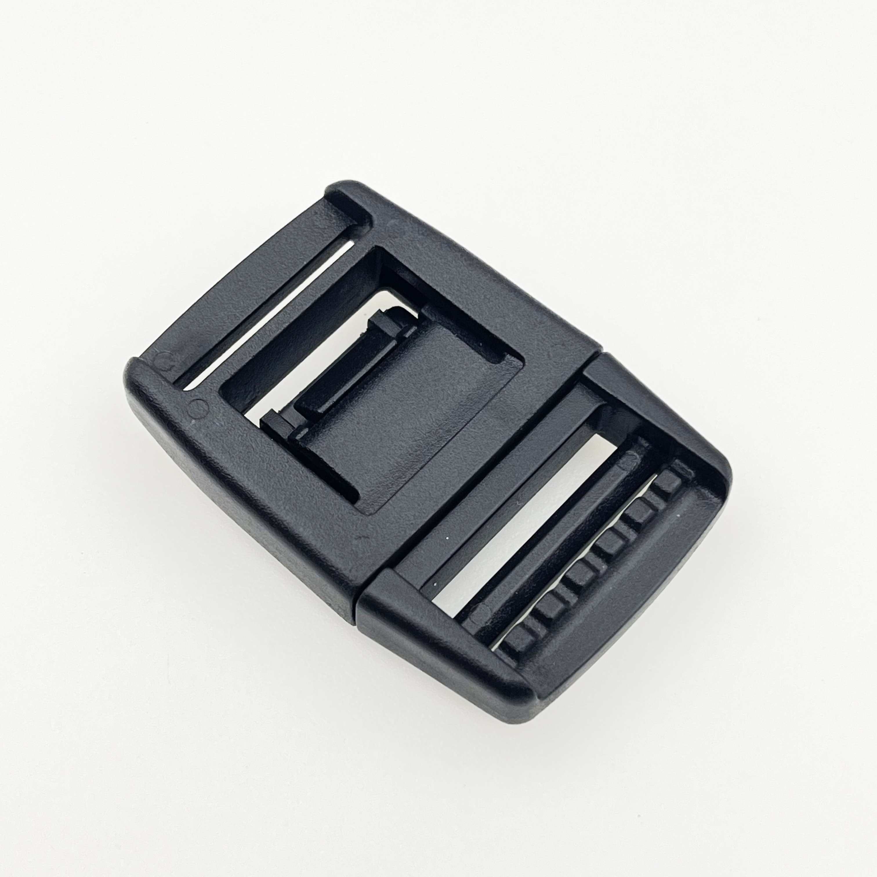 Factory POM Plastic 20mm Quick Release Motorcycle Helmet Webbing Buckle Black Plastic Pet Vest Harness Belt Buckle Lock