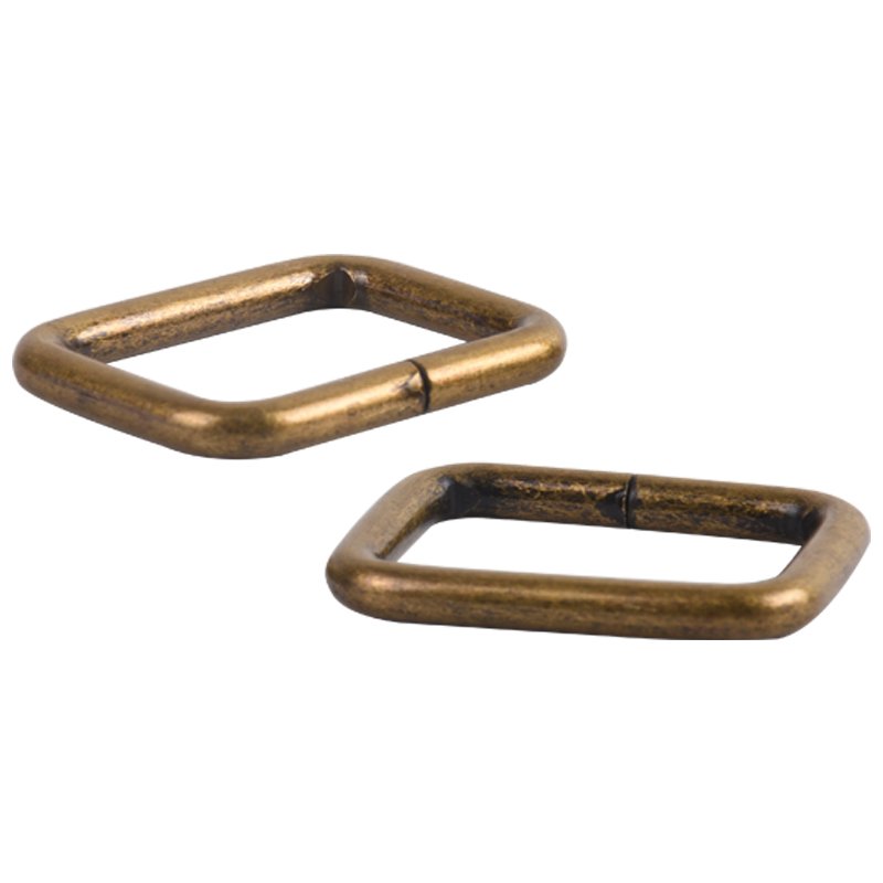 Antique Brass Color Key Buckle Swivel Snap Hook Tri-glide Slider Adjuster Buckle Zipper Pull Slider Square Ring Buckle
