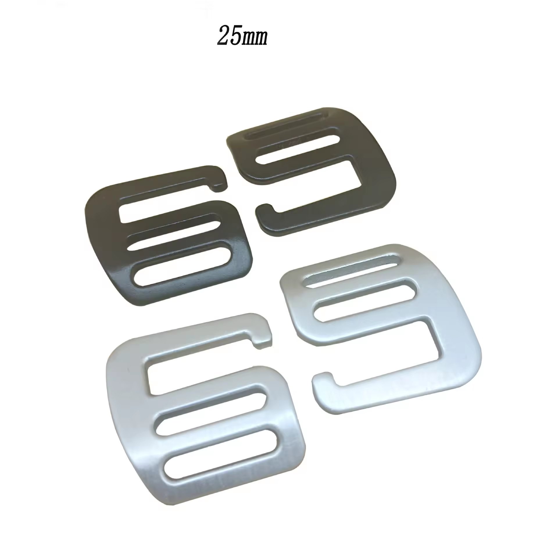 Various size bag accessories leather hardware metal strap adjustable 6 shape 9 shape buckle G buckles