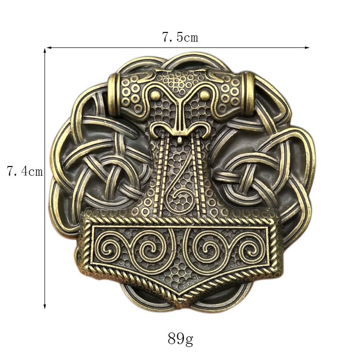 Belt accessories western Europe and America style hammer cowboy antique silver brass alloy men western buckle