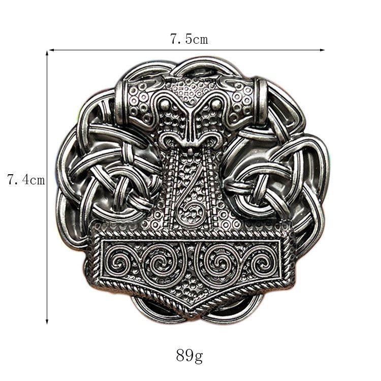 Belt accessories western Europe and America style hammer cowboy antique silver brass alloy men western buckle