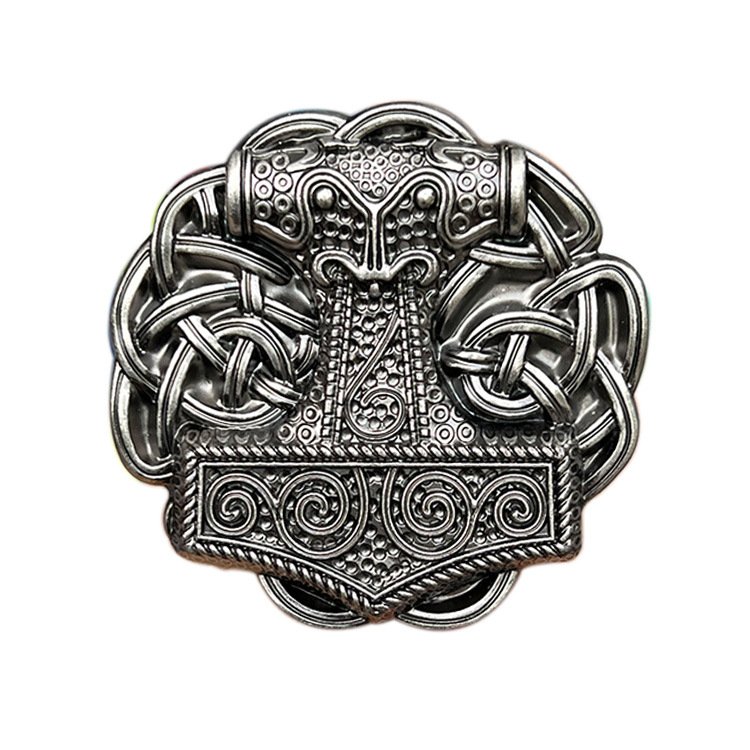 Belt accessories western Europe and America style hammer cowboy antique silver brass alloy men western buckle
