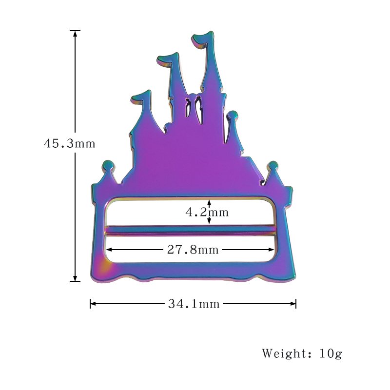 Individual design 25mm triangle backpack webbing zinc alloy buckle bag strap slider buckle metal triangle ring