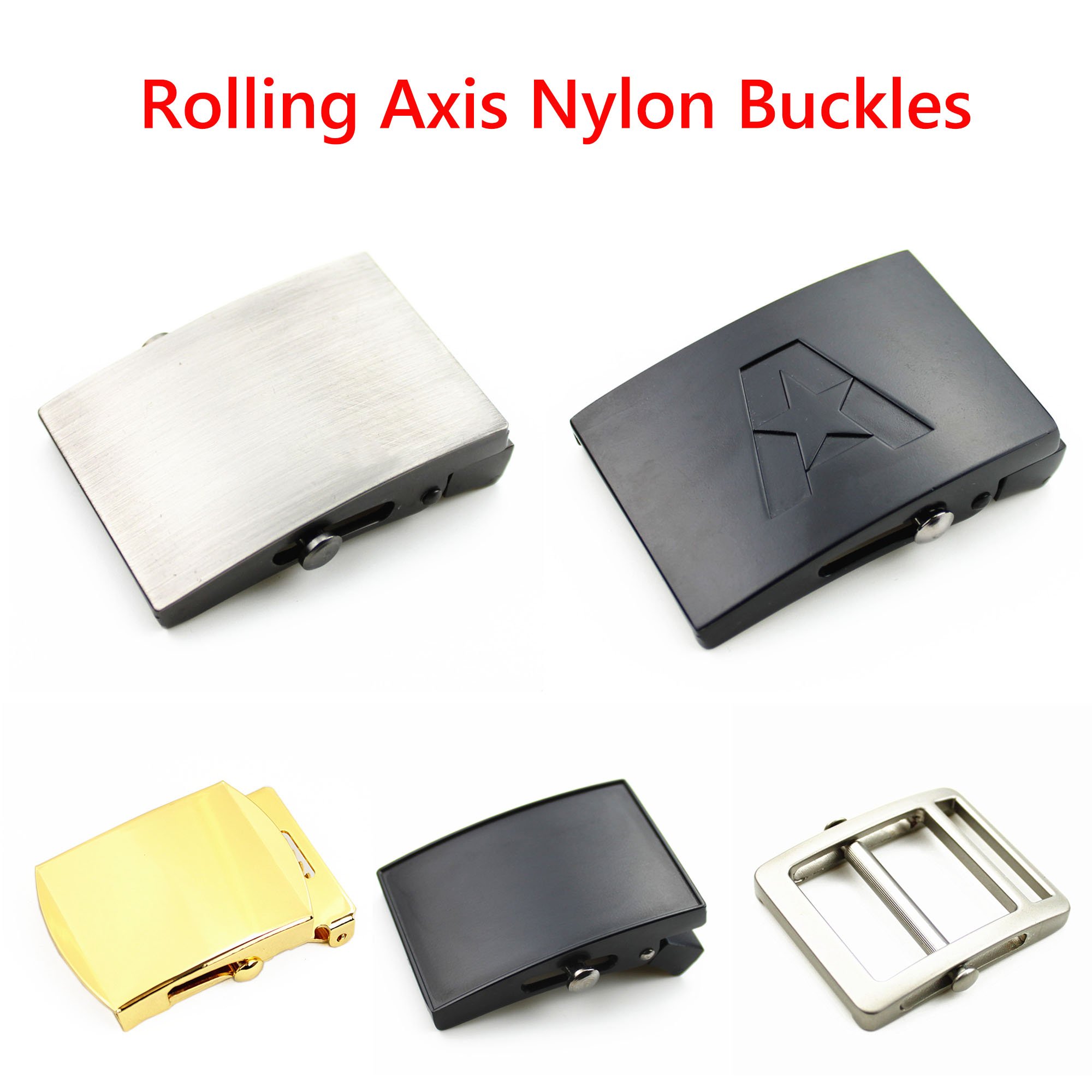 Web Outdoor Adjustable Quick Release Tactical Buckle roller canvas design logo belt buckle for men
