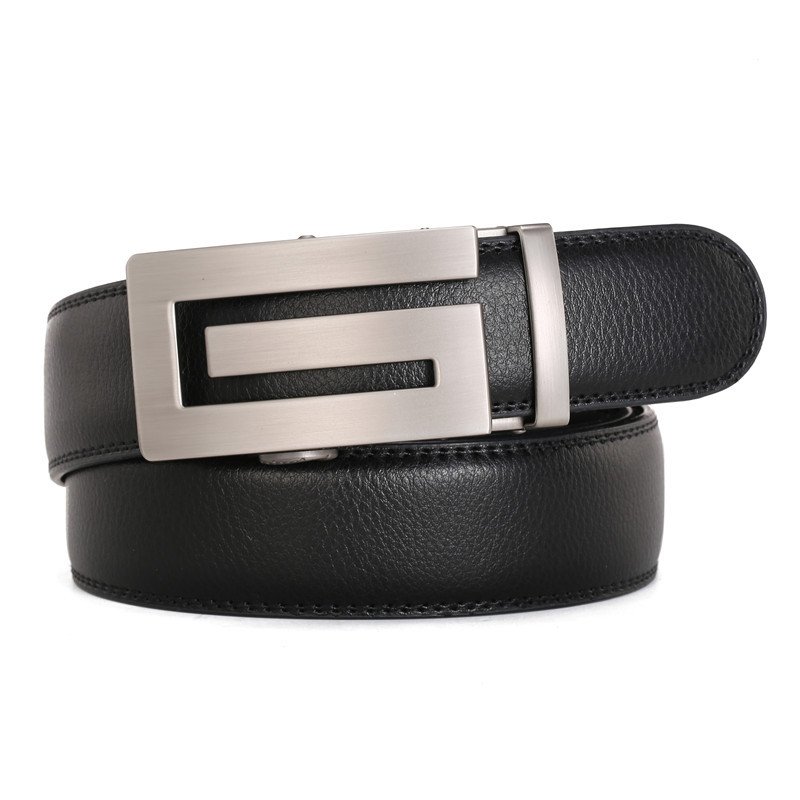 Men's Youth business Automatic locking buckle business mens luxury belts leather belt for men brand belt