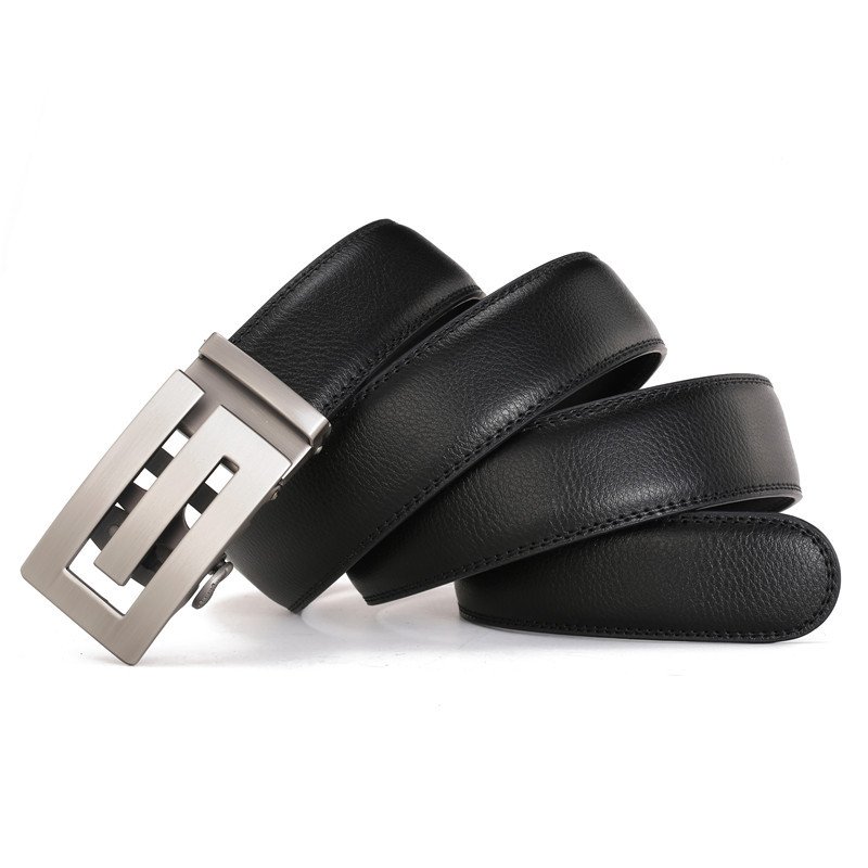 Men's Youth business Automatic locking buckle business mens luxury belts leather belt for men brand belt