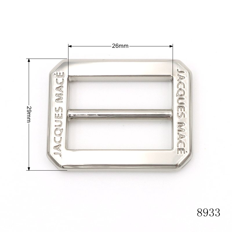 Hardware Accessories Bag Parts Square Logo Buckle Metal Adjustable Buckle