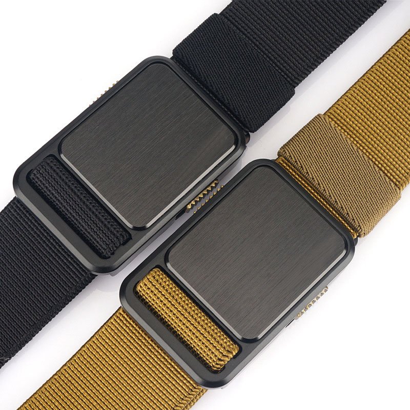 Tactical Belts for Men Style Work Hiking Riggers Web Gun Belt with Heavy Duty Quick Release Metal Buckle Nylon Fabric