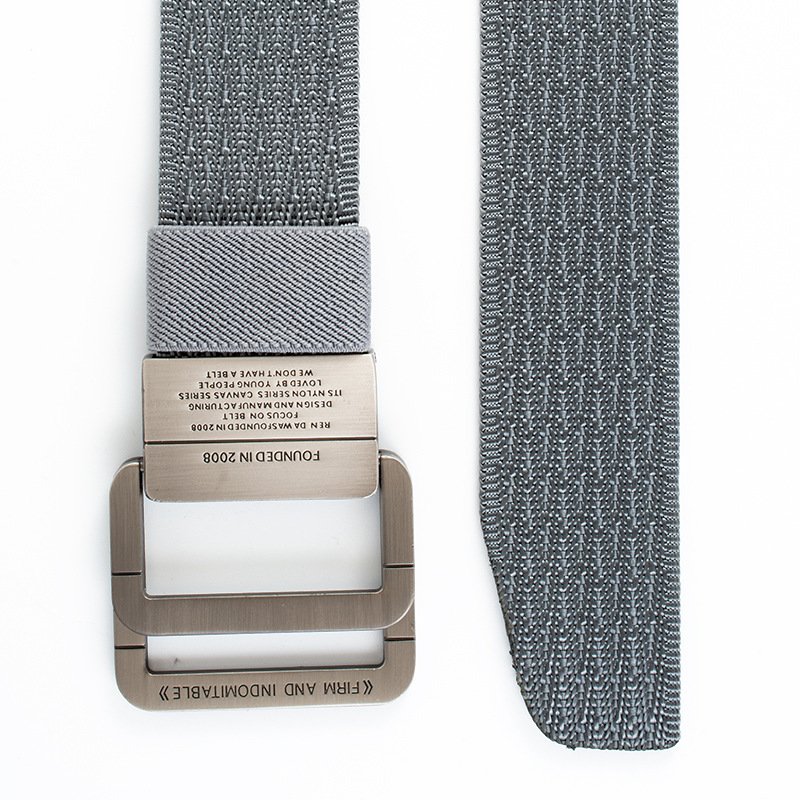 High strength nylon Men canvas belts with metal buckle men's belt fast adjustment smooth buckle belt for outdoor