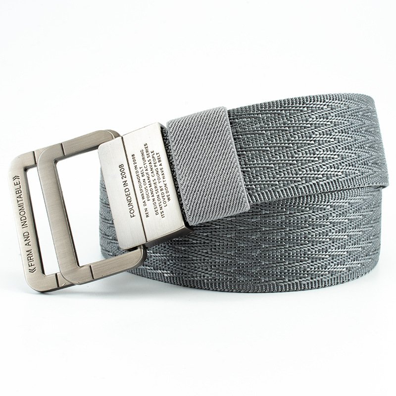 High strength nylon Men canvas belts with metal buckle men's belt fast adjustment smooth buckle belt for outdoor