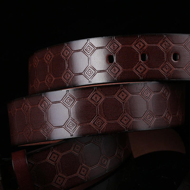 Factory Wholesale Genuine Leather Pin Buckle Belt Customized High Quality Cowhide Leather Men's Belts