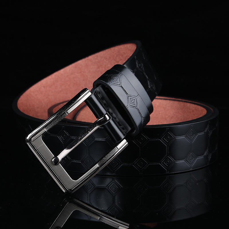 Factory Wholesale Genuine Leather Pin Buckle Belt Customized High Quality Cowhide Leather Men's Belts