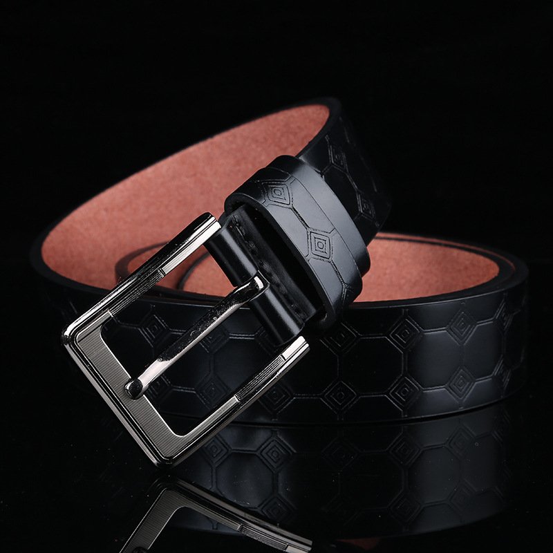 Factory Wholesale Genuine Leather Pin Buckle Belt Customized High Quality Cowhide Leather Men's Belts
