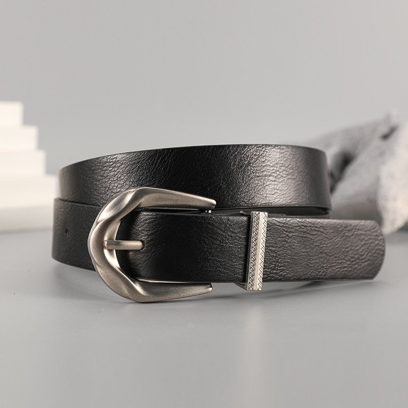 Customized Leather Pin Buckle Belt Wholesale Cheap High Quality Cowhide Genuine Leather Men's Belts