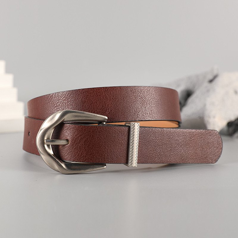 Customized Leather Pin Buckle Belt Wholesale Cheap High Quality Cowhide Genuine Leather Men's Belts