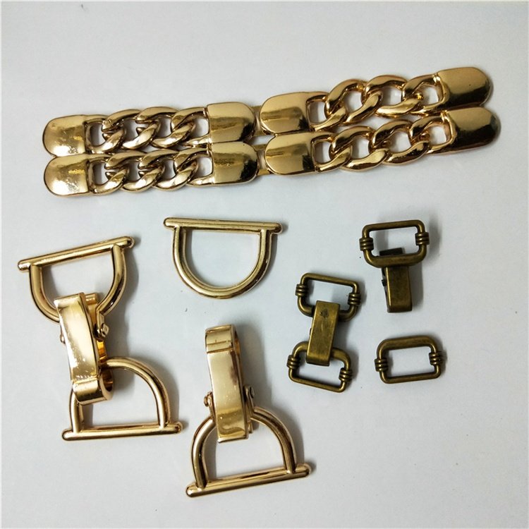 Openable spring metal diamond Decorative buckle for Women's garment belt luggage handbags Hold pillow shoes