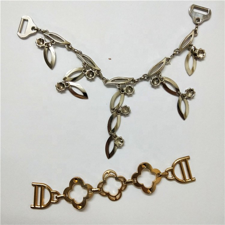 Openable spring metal diamond Decorative buckle for Women's garment belt luggage handbags Hold pillow shoes
