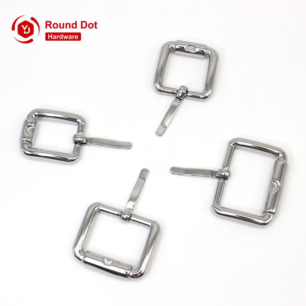 Handbag Hardware High End Quality Stainless Steel Pin Buckles Mirror Polished Metal Belt Buckles Anti-rust Straps Buckle