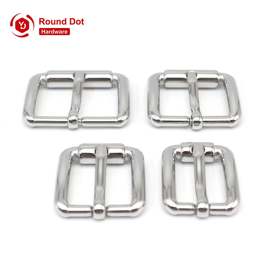 Handbag Hardware High End Quality Stainless Steel Pin Buckles Mirror Polished Metal Belt Buckles Anti-rust Straps Buckle