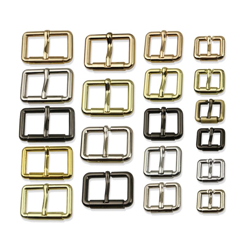 Hot sale cheap price bag accessories leather hardware metal square belt pin buckles strap adjustable buckle metal buckles