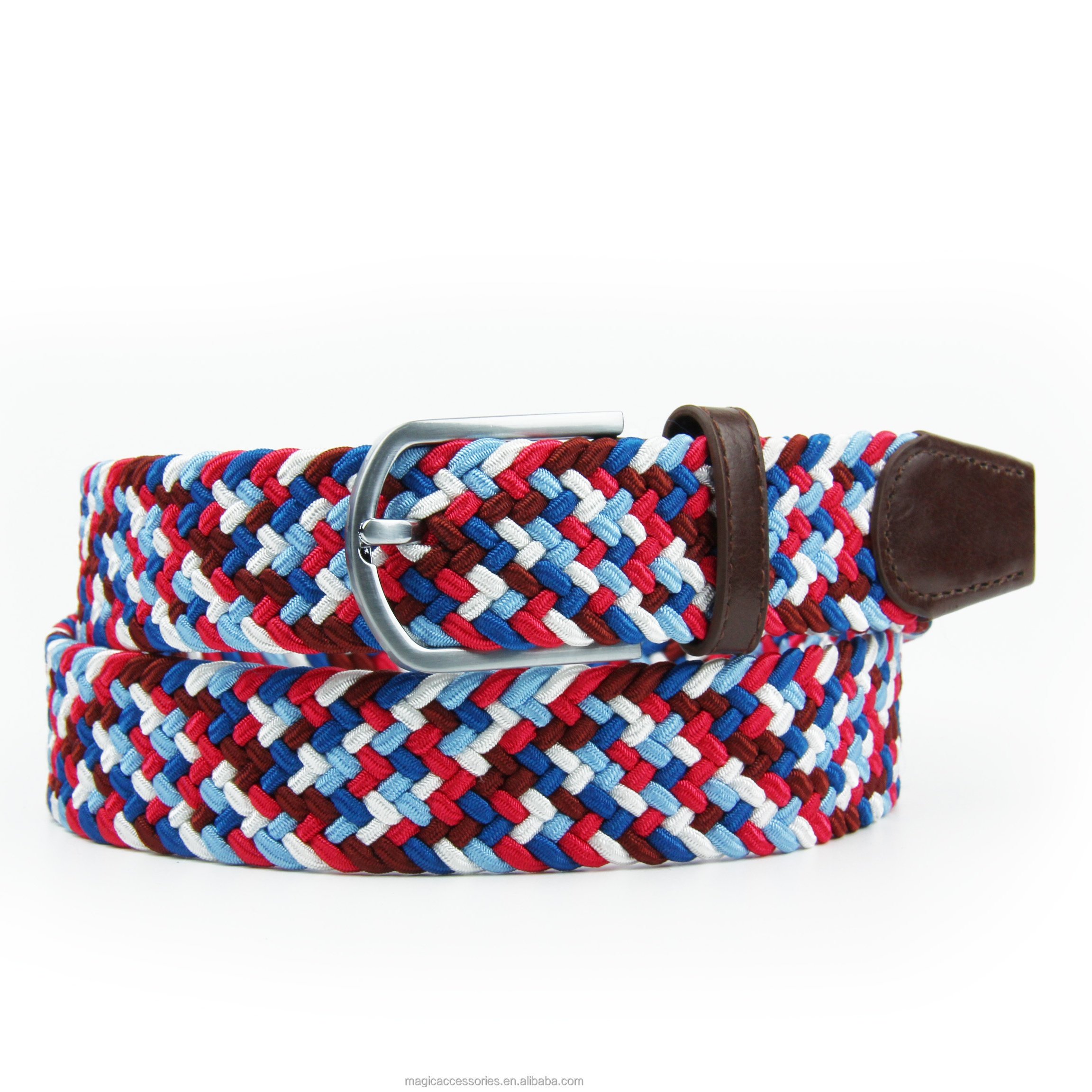 High quality man/lady buckle with color silver brushed jeans pants belts