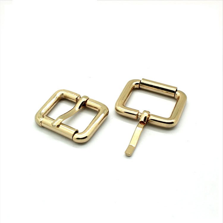 Wholesale high quality bag accessories leather hardware metal square belt pin buckles strap metal adjustable belt buckles