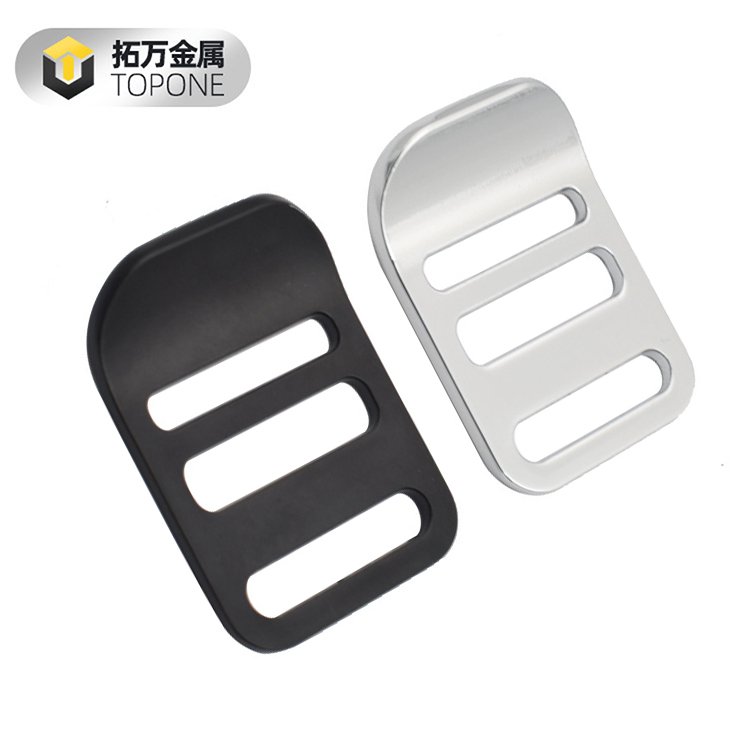 Outdoor Luggage Accessories Aluminium Alloy Shoulder Adjustable Buckle Bending Ladder Lock Buckle Metal