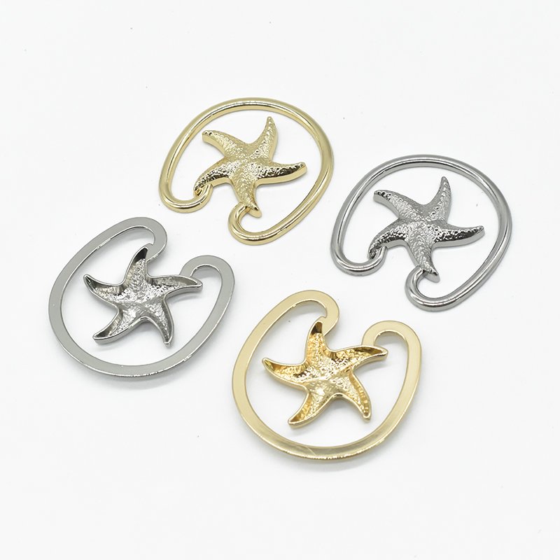 New Fashion Style High Quality Star Shape Bikini Buckle Accessories Connector For Sex Swimwear Beachwear