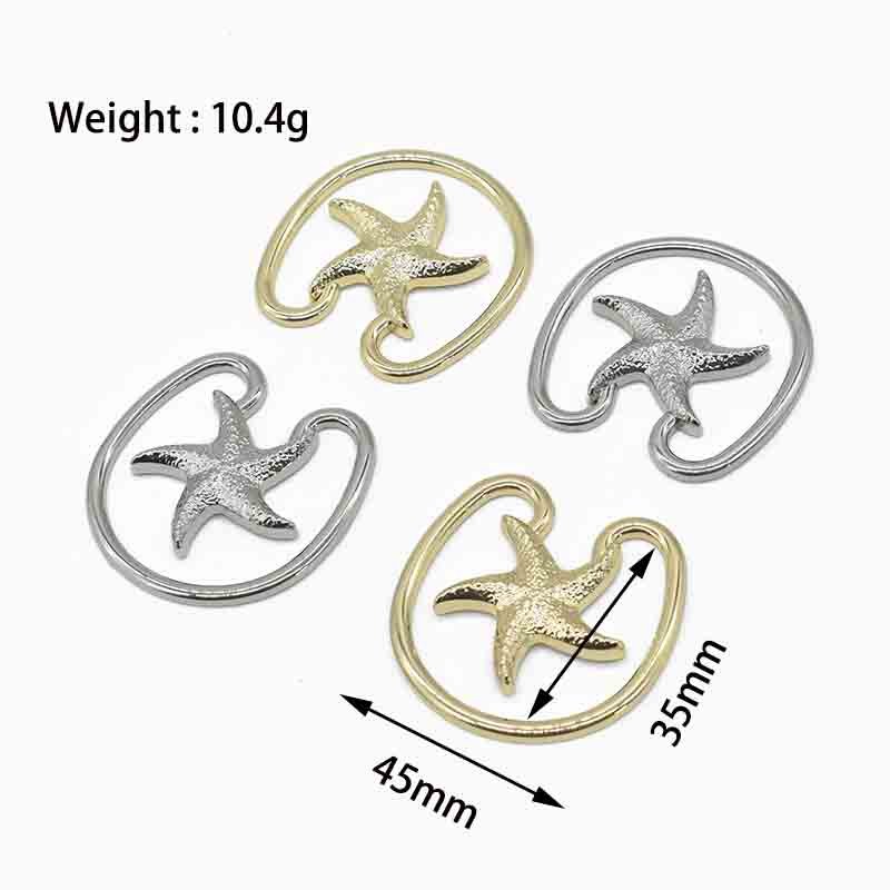 New Fashion Style High Quality Star Shape Bikini Buckle Accessories Connector For Sex Swimwear Beachwear