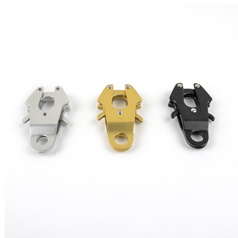 Dog Collar Hardware Metal Accessories Rose Gold Tri-Grlide Side Release Buckle D Ring and Dog Hooks Sets